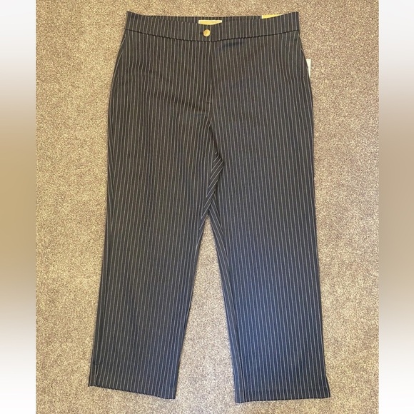 Michael Kors Women's High-Rise Straight Ankle Pants Admiral Size 14 - NWT $110 - Picture 2 of 16